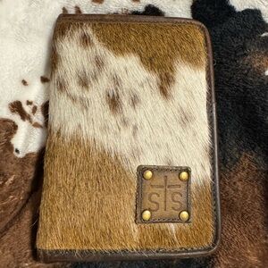 STS Brown and White Fur Wallet